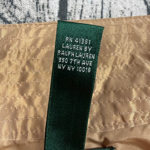 Lauren Ralph Lauren Utility Vest Women L Tan Belted Safari Cargo Sleeveless - Picture 8 of 16